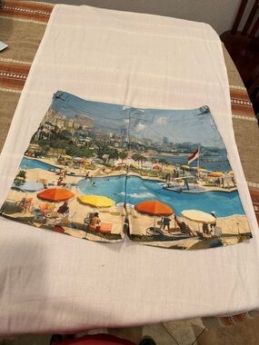 Orlebar Brown Light Blue Swim Shorts with Red Logo Tab